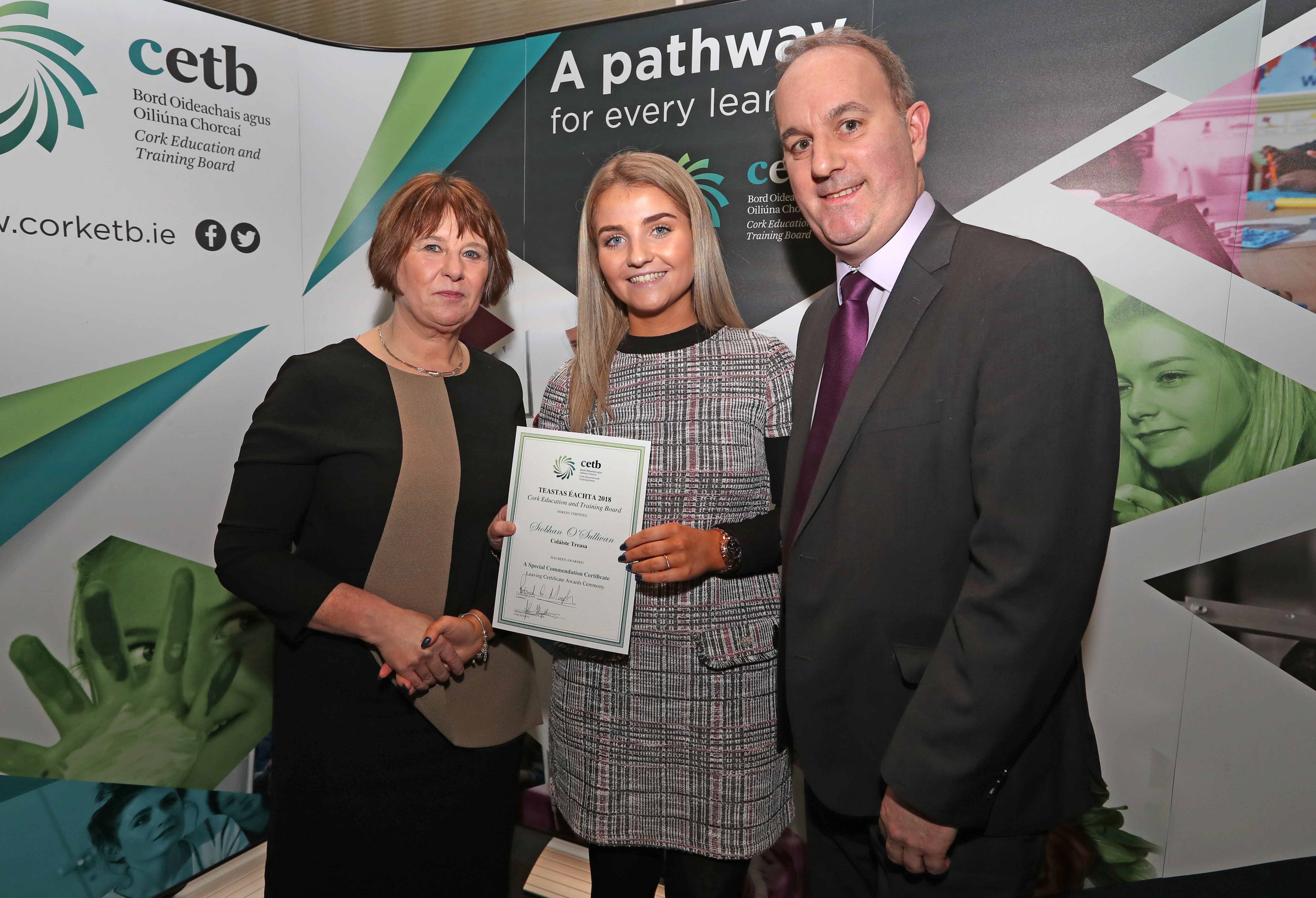 Cork ETB Awards 2018 Colaiste Treasa